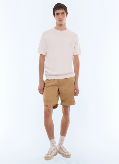 T-shirt blanc cassé homme Fursac - A2JOAN-JA12-A001