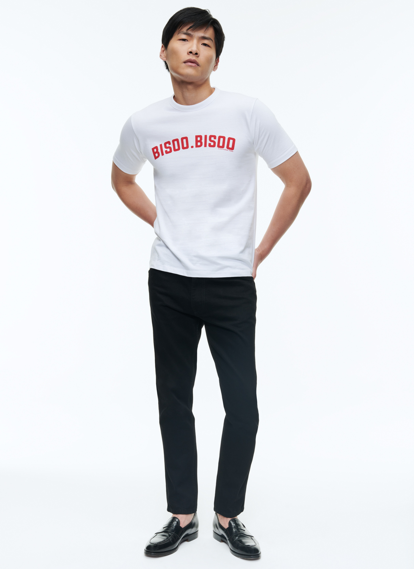 T-shirt blanc homme Fursac - J2CETA-DJ14-A001