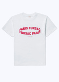T-shirt blanc en coton à imprimé Fursac - 22HJ2VETA-AJ14/01