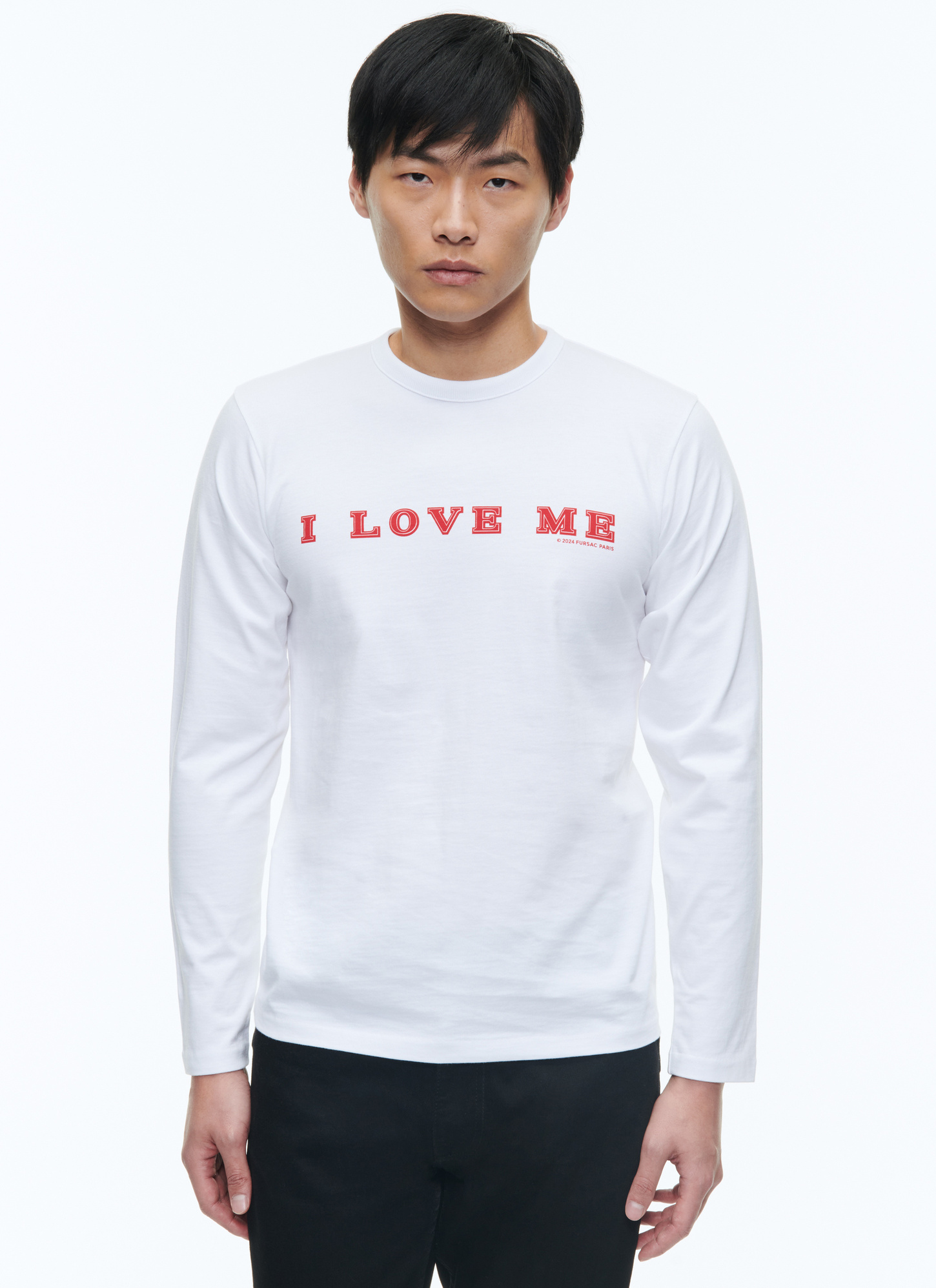 T-shirt homme blanc jersey de coton biologique Fursac - J2CIRA-DJ11-A001