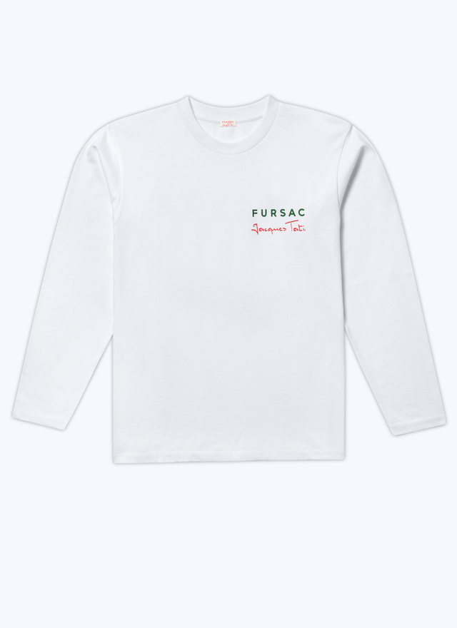 T-shirt blanc homme jersey de coton Fursac - J2ARIC-BJ25-01