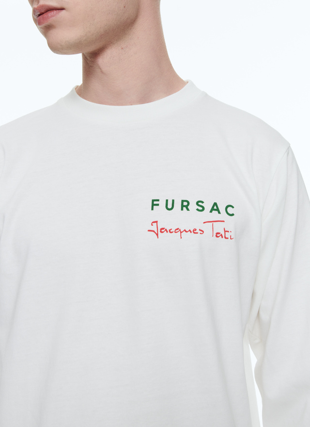 T-shirt blanc homme Fursac - J2ARIC-BJ25-01