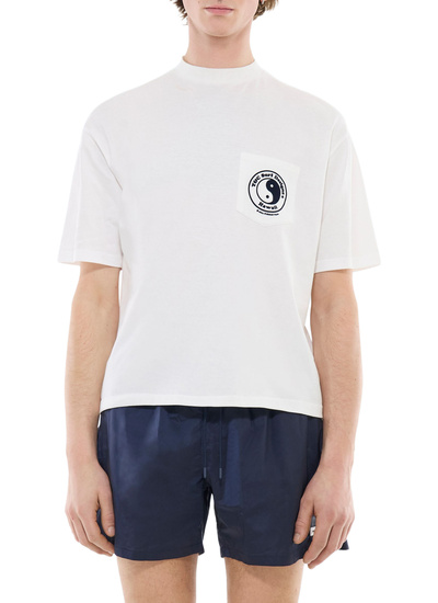 T-shirt homme blanc jersey de coton biologique Fursac - J2FAWA-FJ16-A001