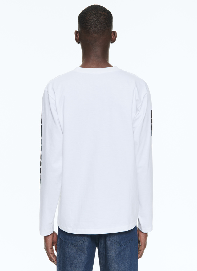 T-shirt blanc homme jersey de coton bio Fursac - J2ARIC-BJ11-01