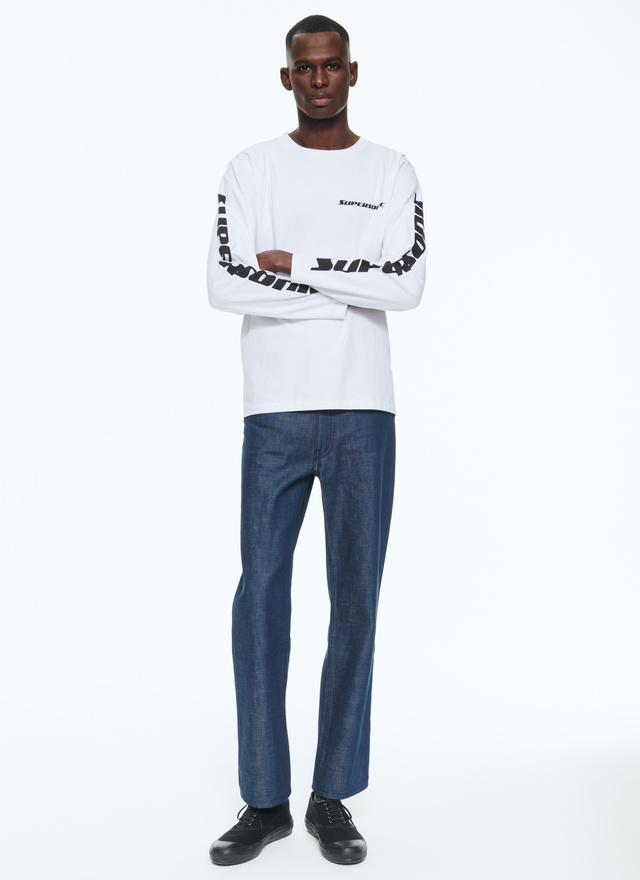 T-shirt blanc homme Fursac - J2ARIC-BJ11-01