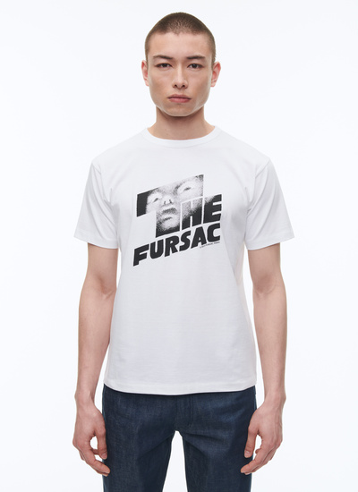 T-shirt homme blanc jersey de coton Fursac - J2CETA-CJ06-A001