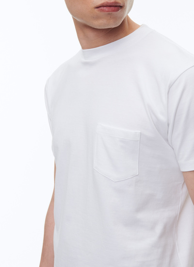 T-shirt blanc homme Fursac - J2ATEE-VJ12-01