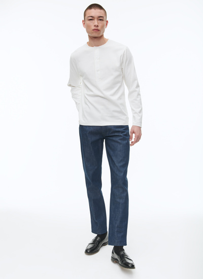 T-shirt blanc homme Fursac - J2BOPA-TJ24-01