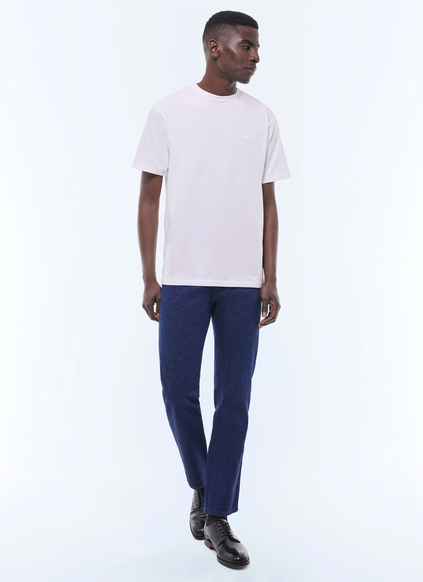 T-shirt blanc homme Fursac - J2CETA-EJ17-A001