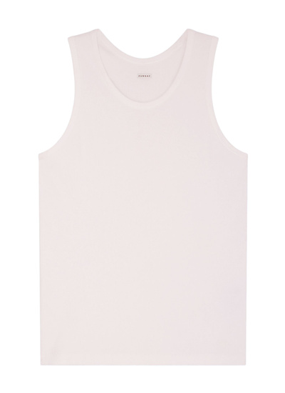 T-shirt homme Fursac - Débardeur en coton biologique blanc J2DEDE-FJ20-A002