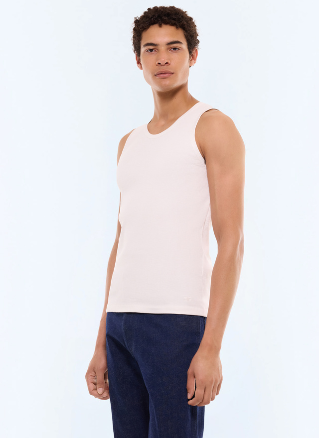 T-shirt homme blanc jersey de coton biologique Fursac - J2DEDE-FJ20-A002