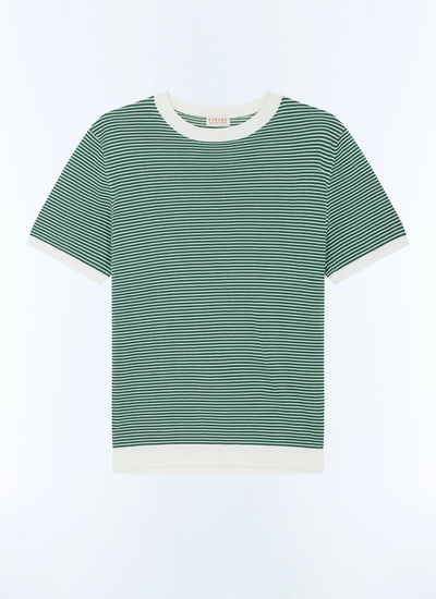 T-shirt vert homme coton mercerisé Fursac - A2SATU-SA02-H009