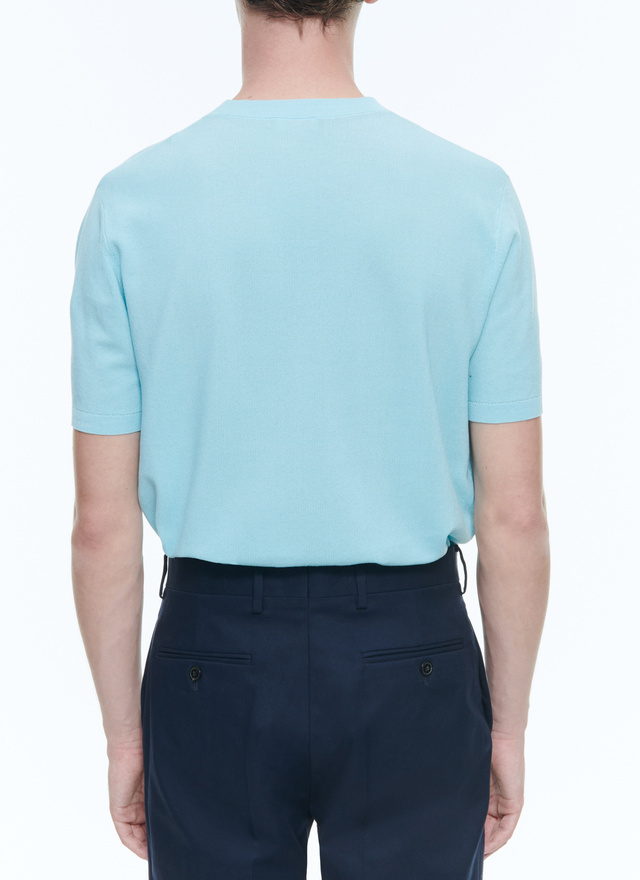 T-shirt bleu ciel homme Fursac - A2SATI-SA01-D006