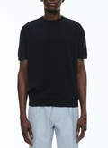 T-shirt bleu marine en coton - A2SATI-SA01-30