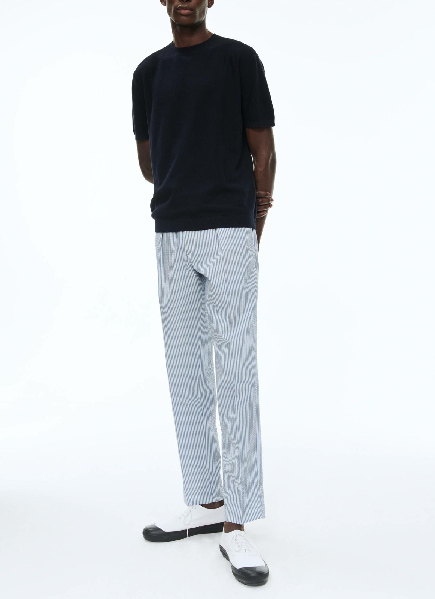 T-shirt bleu marine homme Fursac - A2SATI-SA01-30