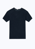 T-shirt ajouré en coton biologique - J2DLET-DJ19-D030