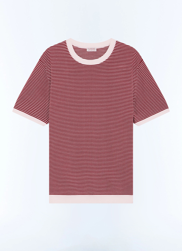 T-shirt rouge homme tissu principal: 100% coton Fursac - A2SATU-SA02-C014