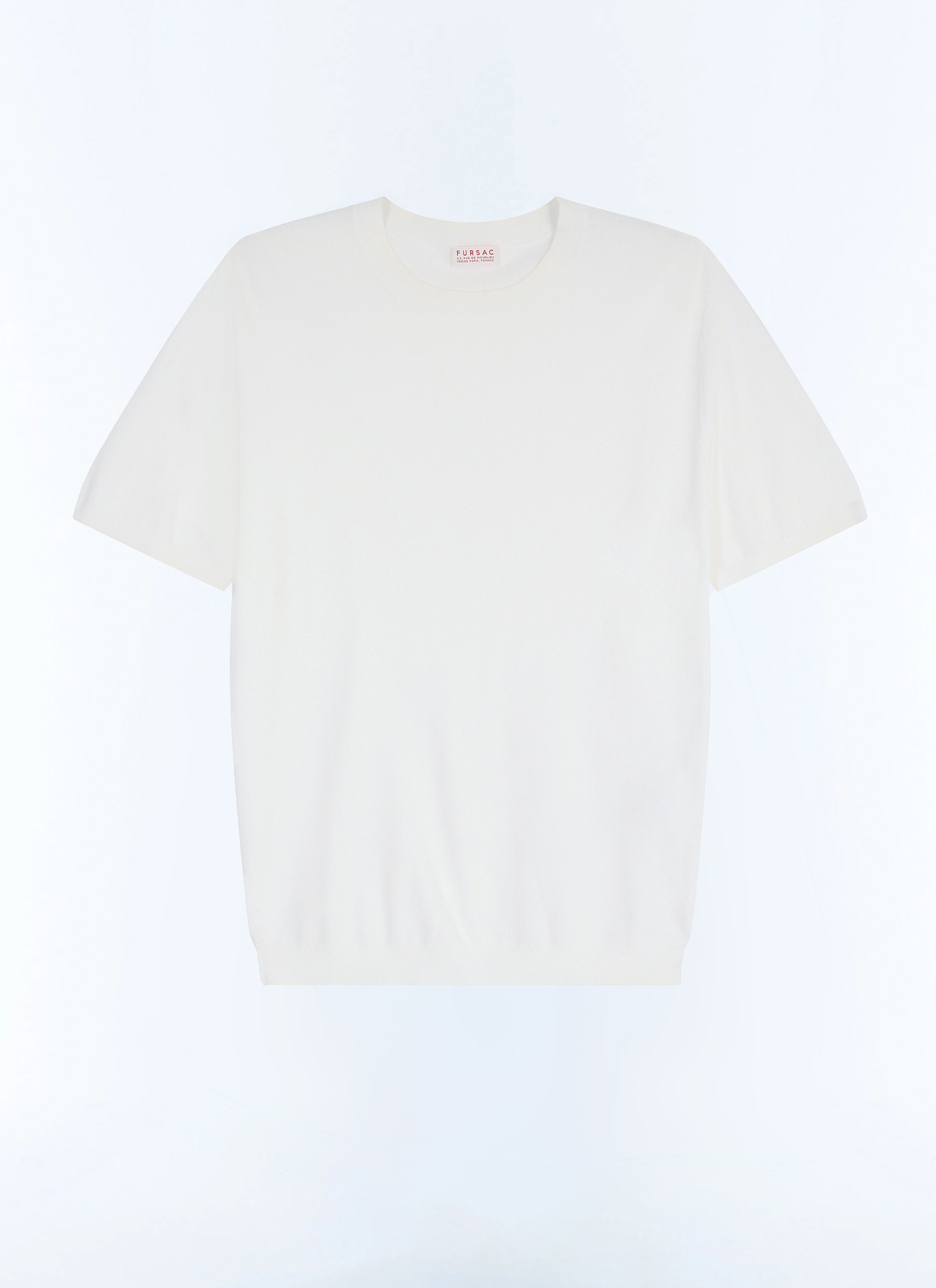 T-shirt blanc homme coton mercerisé Fursac - A2SATI-JA21-A002