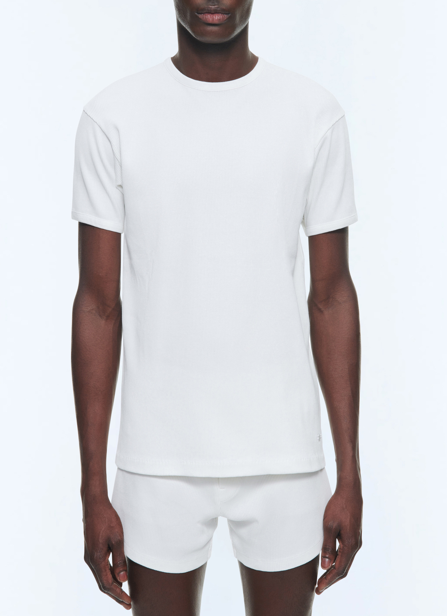 T-shirt homme ecru jersey de coton Fursac - J2DING-DJ01-A002
