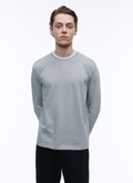 T-shirt gris en jersey de coton - 22HJ2ADOU-AJ11/29