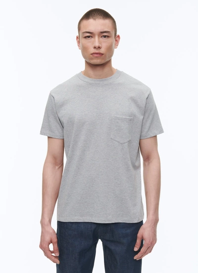 T-shirt homme gris coton Fursac - J2ATEE-AJ11-29