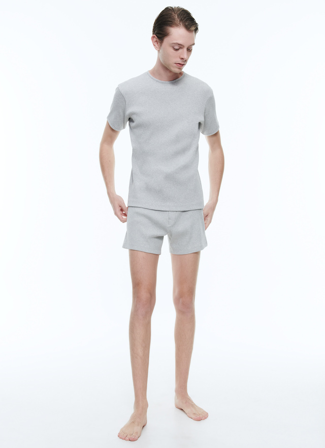 T-shirt gris homme Fursac - J2DING-DJ01-B017