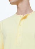 T-shirt jaune en jersey de coton - 23EJ2BOPA-AJ16/53