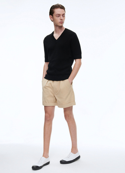 T-shirt noir homme Fursac - 23EA2BAJE-BA02/20