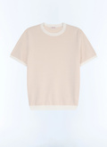 T-shirt à rayures en coton mercerisé - A2SATU-JA22-A006