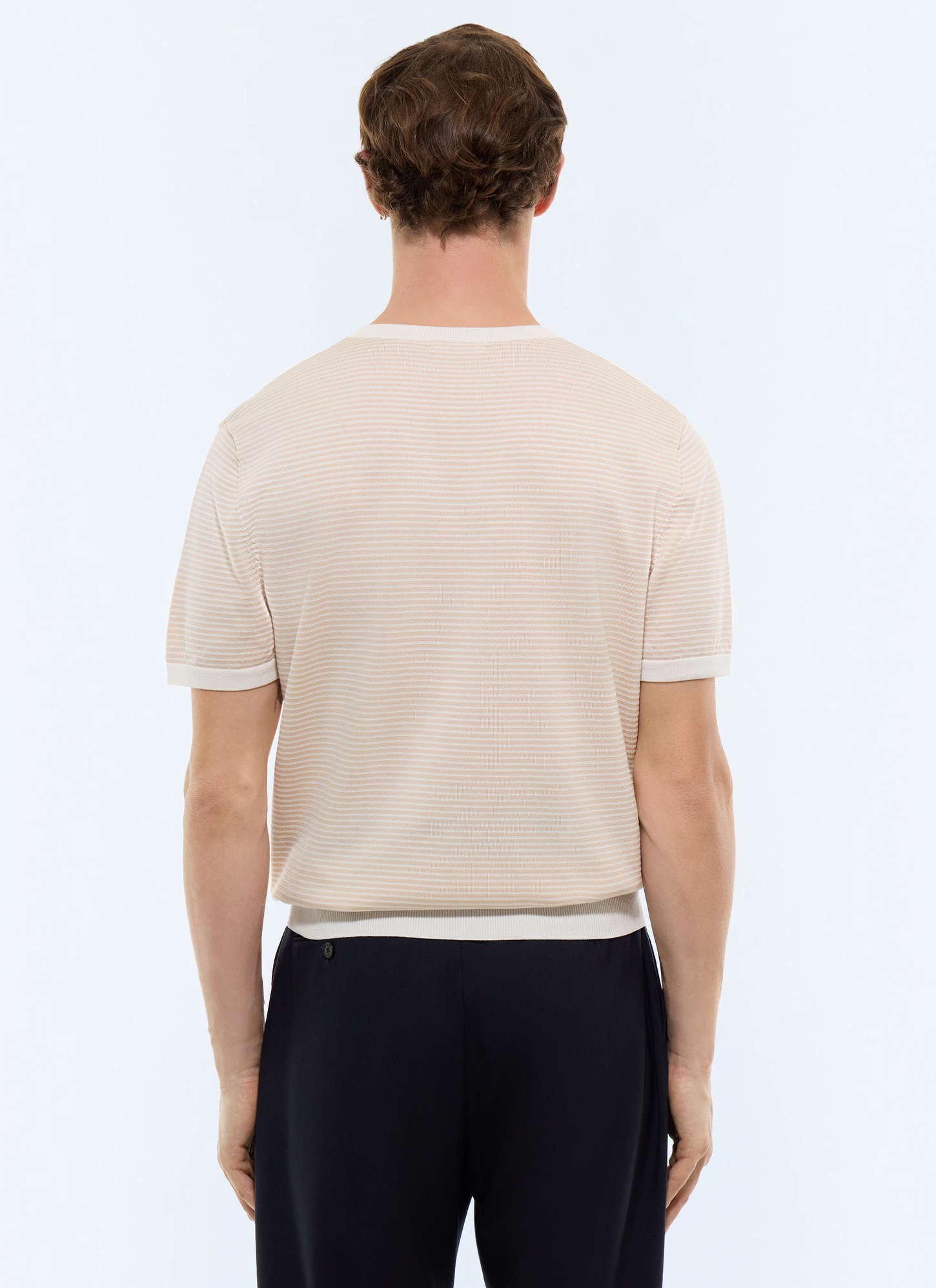 T-shirt homme coton mercerisé Fursac - A2SATU-JA22-A006