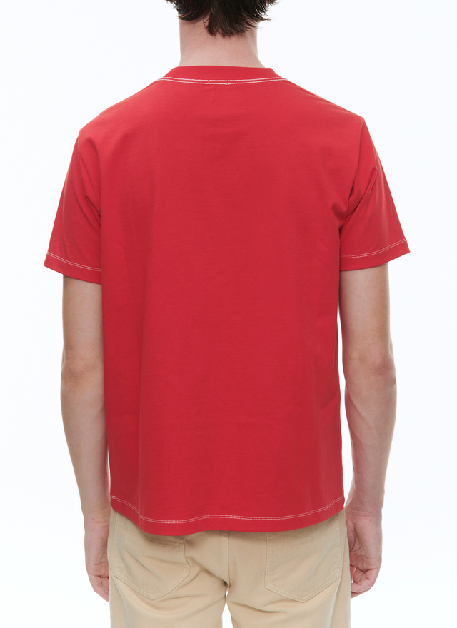 T-shirt rouge homme Fursac - J2ATEE-BJ13-79