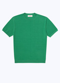 T-shirt vert en coton mercerisé - 23EA2SATI-SA01/89