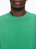 T-shirt vert en coton mercerisé - A2SATI-SA01-89