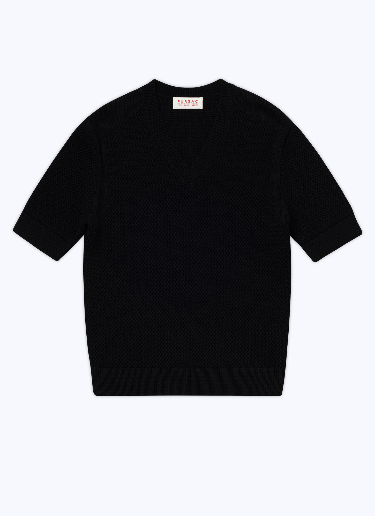 Black TShirt for Men Fursac 23EA2BAJEBA02/20