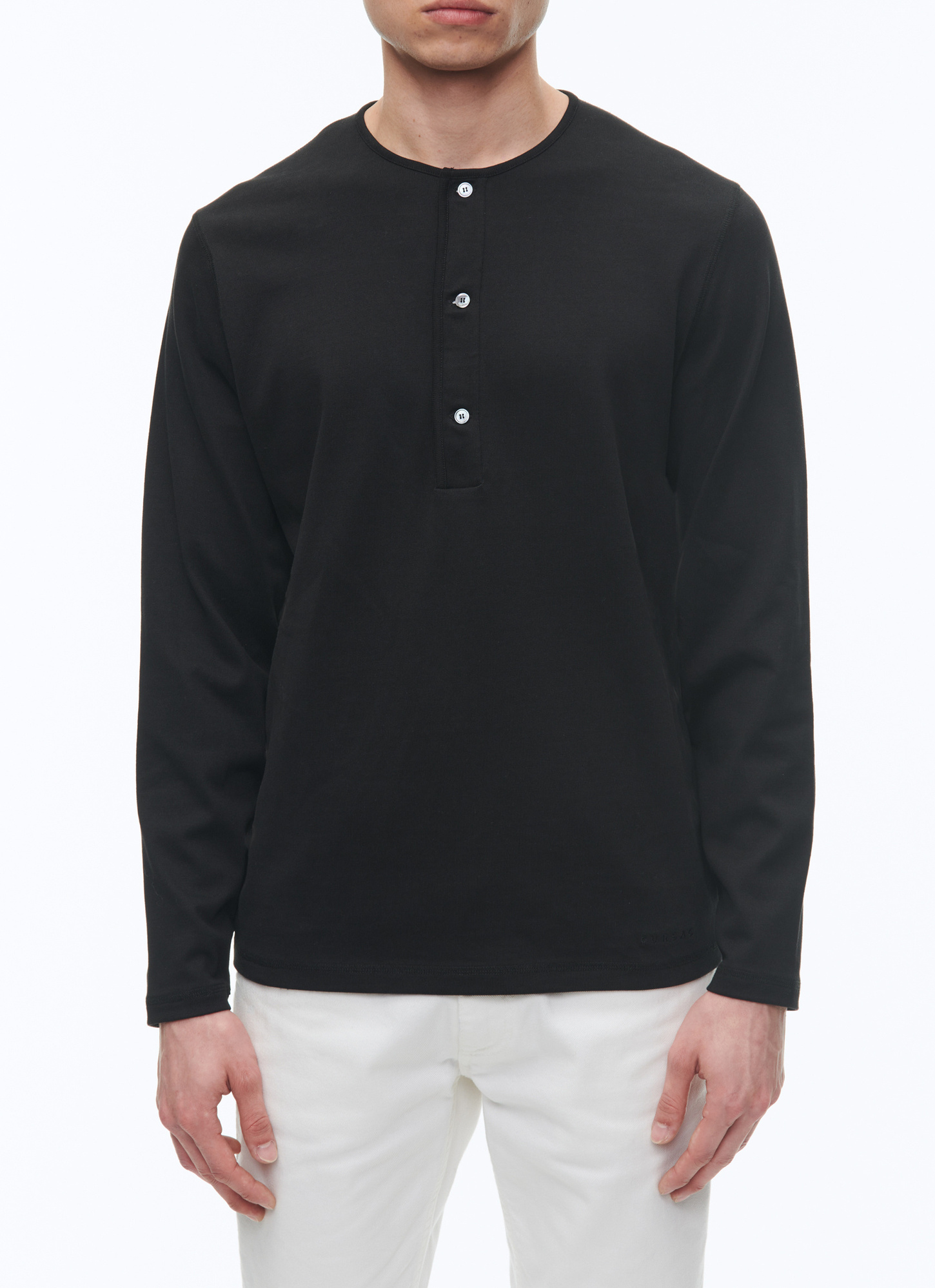 Men's t-shirt black cotton jersey Fursac - J2BOPA-TJ24-B020