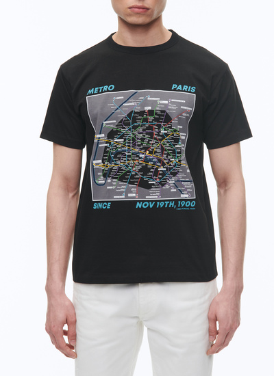 Men's black t-shirt Fursac - J2CETA-CJ05-B020