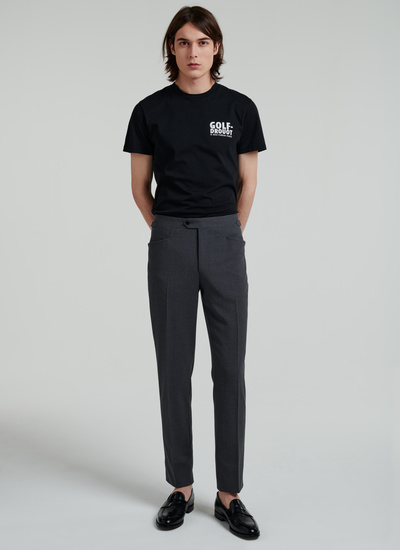 Men's black t-shirt Fursac - J2VETA-VJ11-20