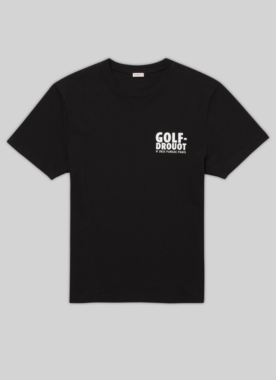 Men's black - white "golf-drouot" print t-shirt Fursac - J2VETA-VJ11-20