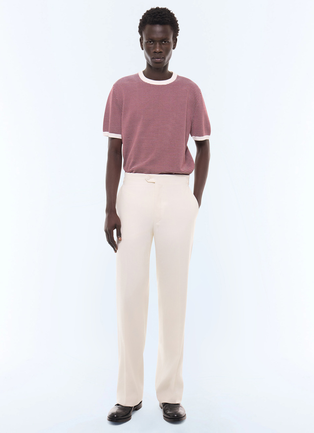 Men's burgundy t-shirt Fursac - A2SATU-SA02-C014