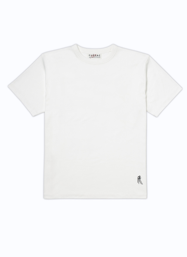Men's ecru - fursac x de rrusie print t-shirt Fursac - 22HJ2ARRU-AJ17/02