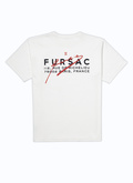 Fursac x De Rrusie ecru cotton jersey t-shirt - 22HJ2ARRU-AJ17/02