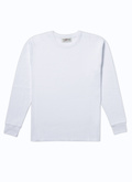 Ecru honeycomb cotton t-shirt - 22HJ2ABEI-AJ18/02