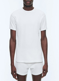 Ribbed cotton jersey Ringer t-shirt - J2DING-DJ01-A002