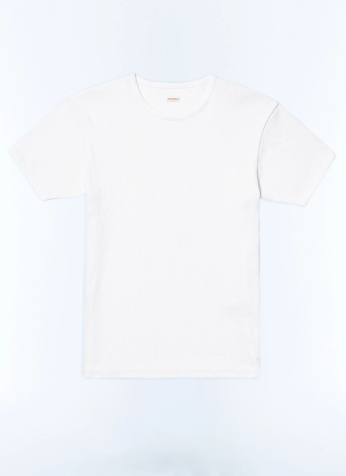 Men's white, ecru cotton jersey t-shirt Fursac - J2DING-DJ01-A002