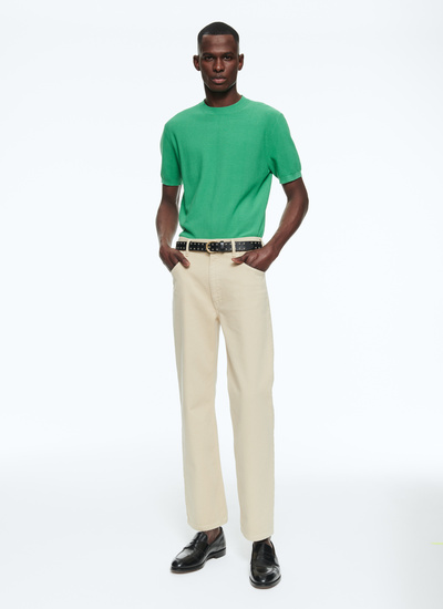 Men's green t-shirt Fursac - A2SATI-SA01-89