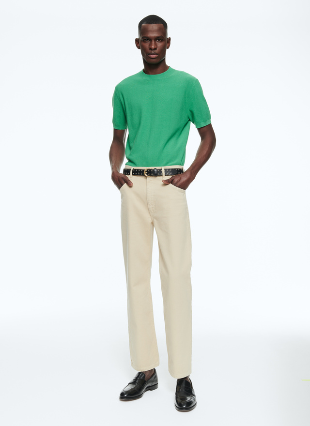 Men's green t-shirt Fursac - A2SATI-SA01-89