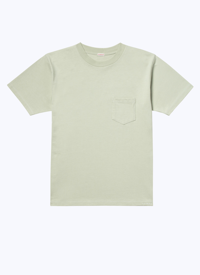 Men's green cotton jersey t-shirt Fursac - 23EJ2ATEE-BJ13/45