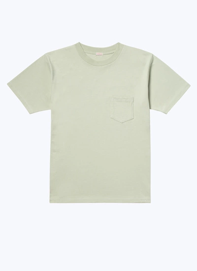 Men's green organic cotton jersey t-shirt Fursac - J2ATEE-BJ13-45