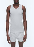 Organic cotton ribbed tank top - J2DEDE-DJ01-B017