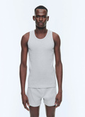 Organic cotton ribbed tank top - J2DEDE-DJ01-B017